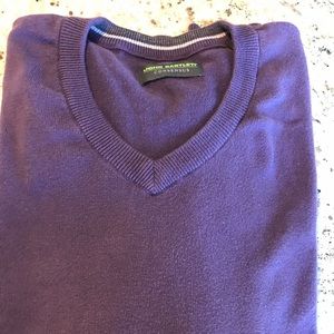 Purple V-Neck Sweater
